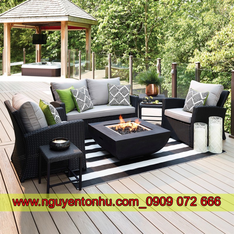 BÀN GHẾ NGOÀI TRỜI CAO CẤP GỖ MỚI LẠ BÀN GHẾ NHỰA MÂY CAO CẤP MỚI LẠ NHẤT