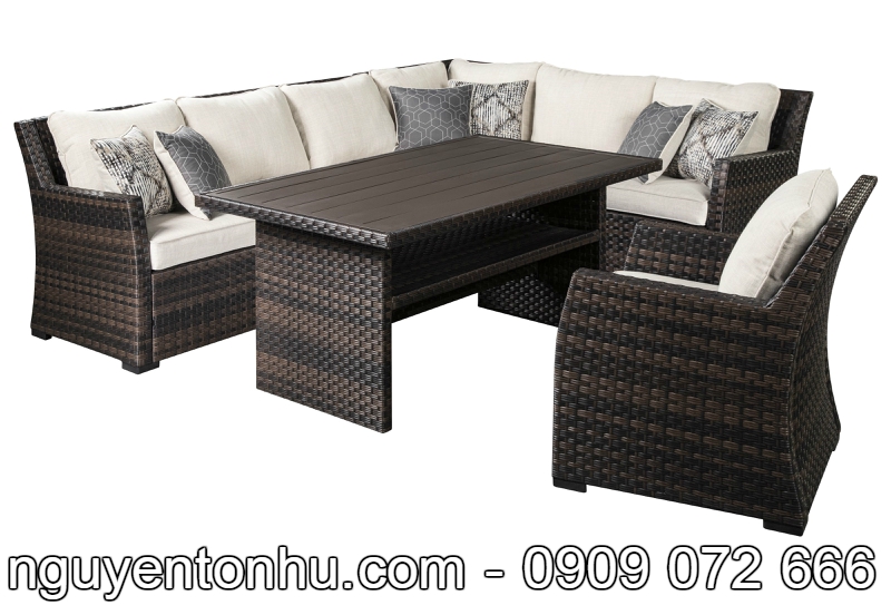 Bàn ghế nhựa giả mây quán cà phê giá rẻ, đẹp, chất lượng
