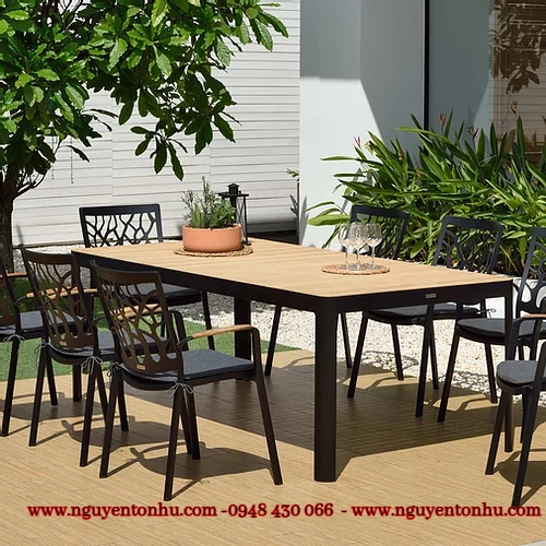 bàn ghế gỗ ngoài trời đẹp