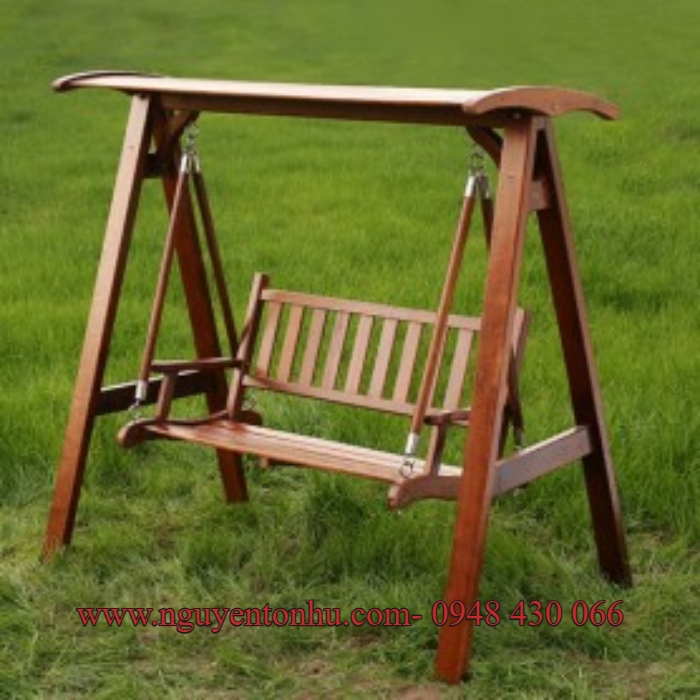 Xích đu Gỗ 02 mâu xích đu ngoài trời